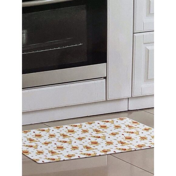 Disney Winnie The Pooh Fall Autumn Leaves Anti Fatigue Kitchen Mat 18 X 30” NEW - Picture 5 of 16